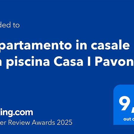 Appartamento in casale con piscina Casa I Pavoni Chianni Esterno foto